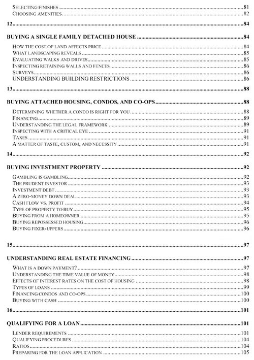 Home Buyer's Confidential TOC (3) copy