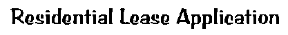 Lease Application